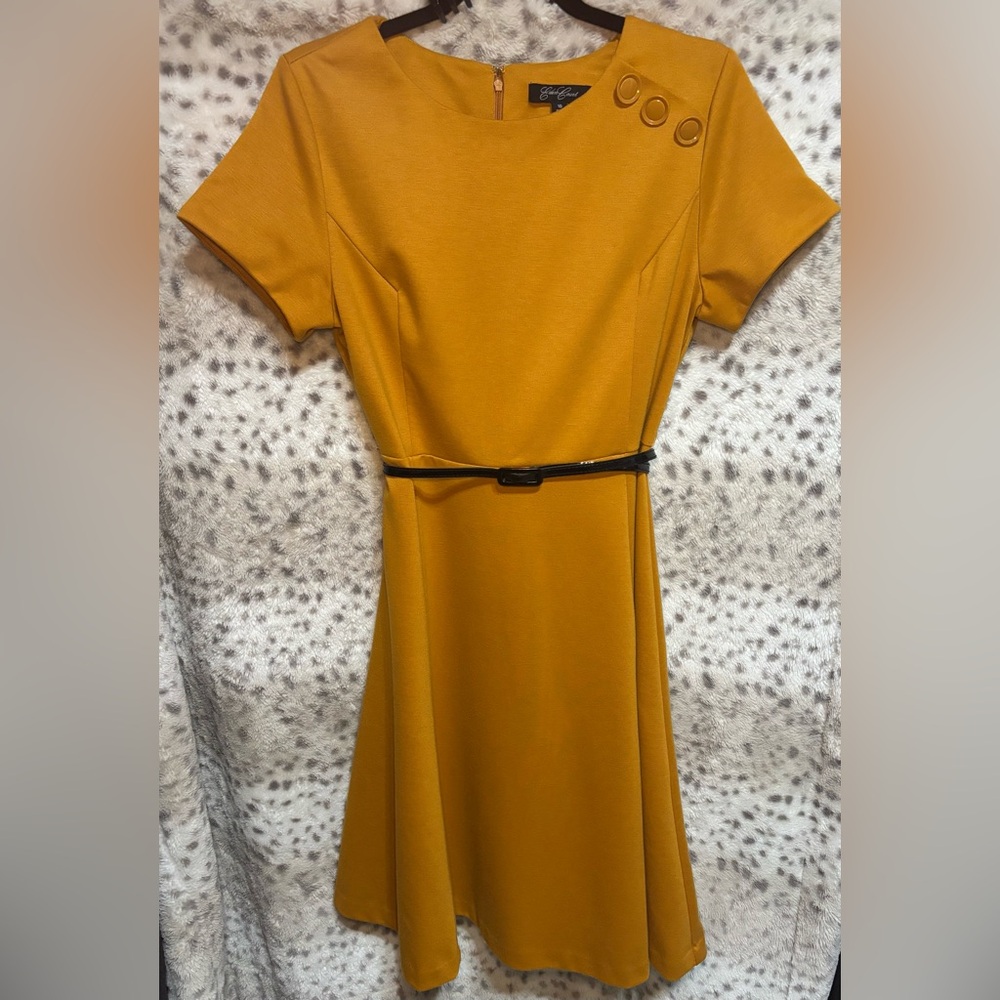 VINTAGE EDEN COURT BELTED DRESS